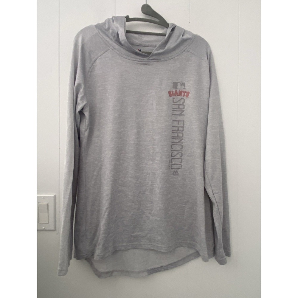 Majestic Women's Sz Large San Francisco Giants Lightweight Hoodie Long Sleeve